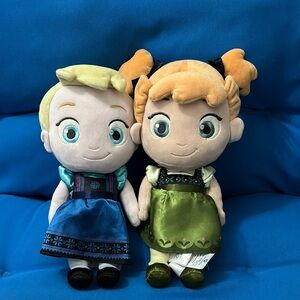 Disney Store Elsa And Anna Dolls Set Of Two Tokyo Unique One Of A KindPieceNWOTS
